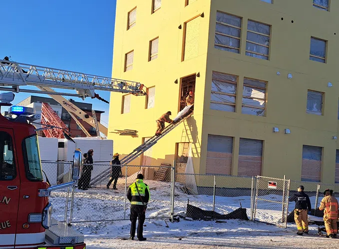 Construction Worker Injured After Stairwell Collapses
