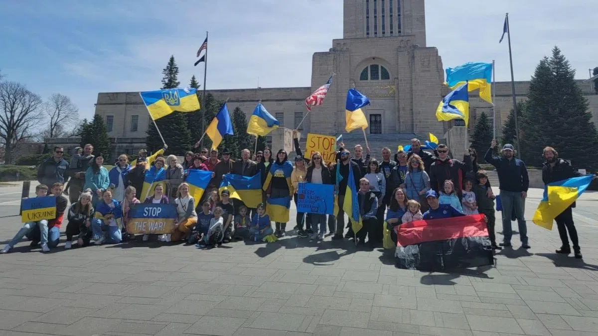 Nebraska Ukrainians Marking Four Years of War with Service at State Capitol