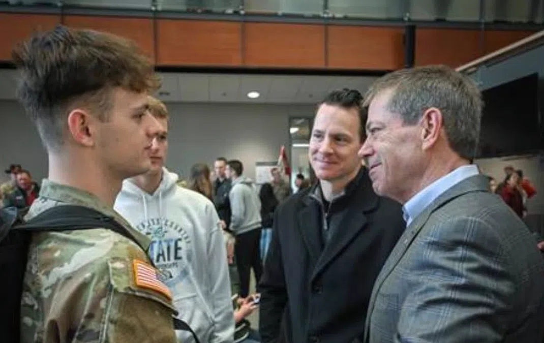 Governor Pillen Visits Army National Guard Soldier Before D.C. Deployment