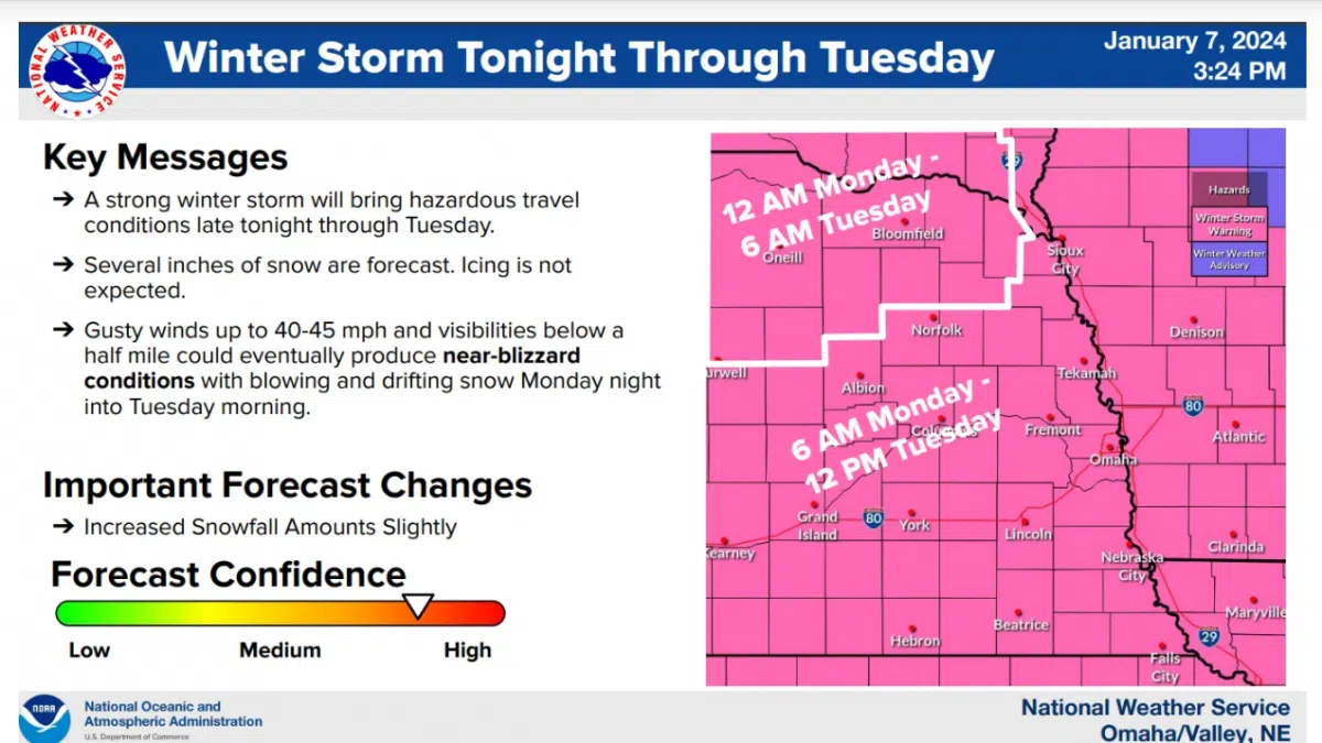 Winter Storm Warning Through Tuesday Noon: MONDAY AM UPDATE | B107.3 ...