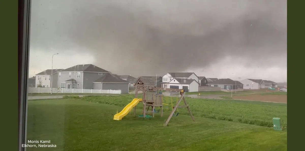 Extreme Close-up Video Of The Elkhorn Tornado 