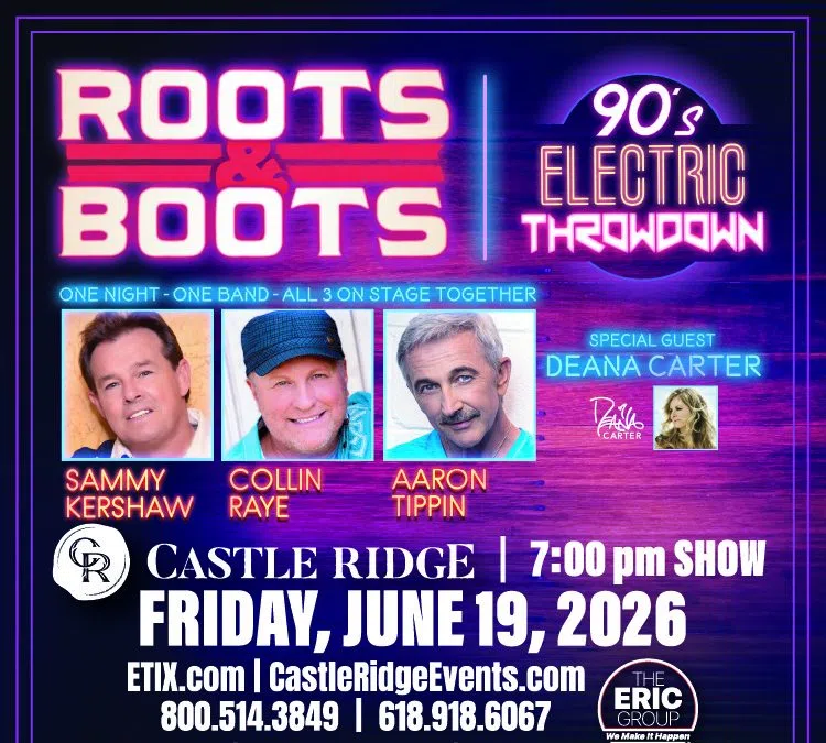 Roots and Boots Tour Featuring Four Country Music Stars Coming to Castle Ridge in Centralia