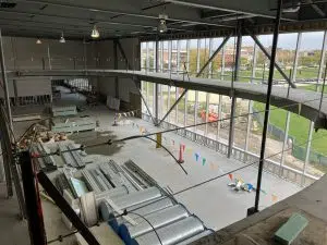 Wellness area from the elevated walking track