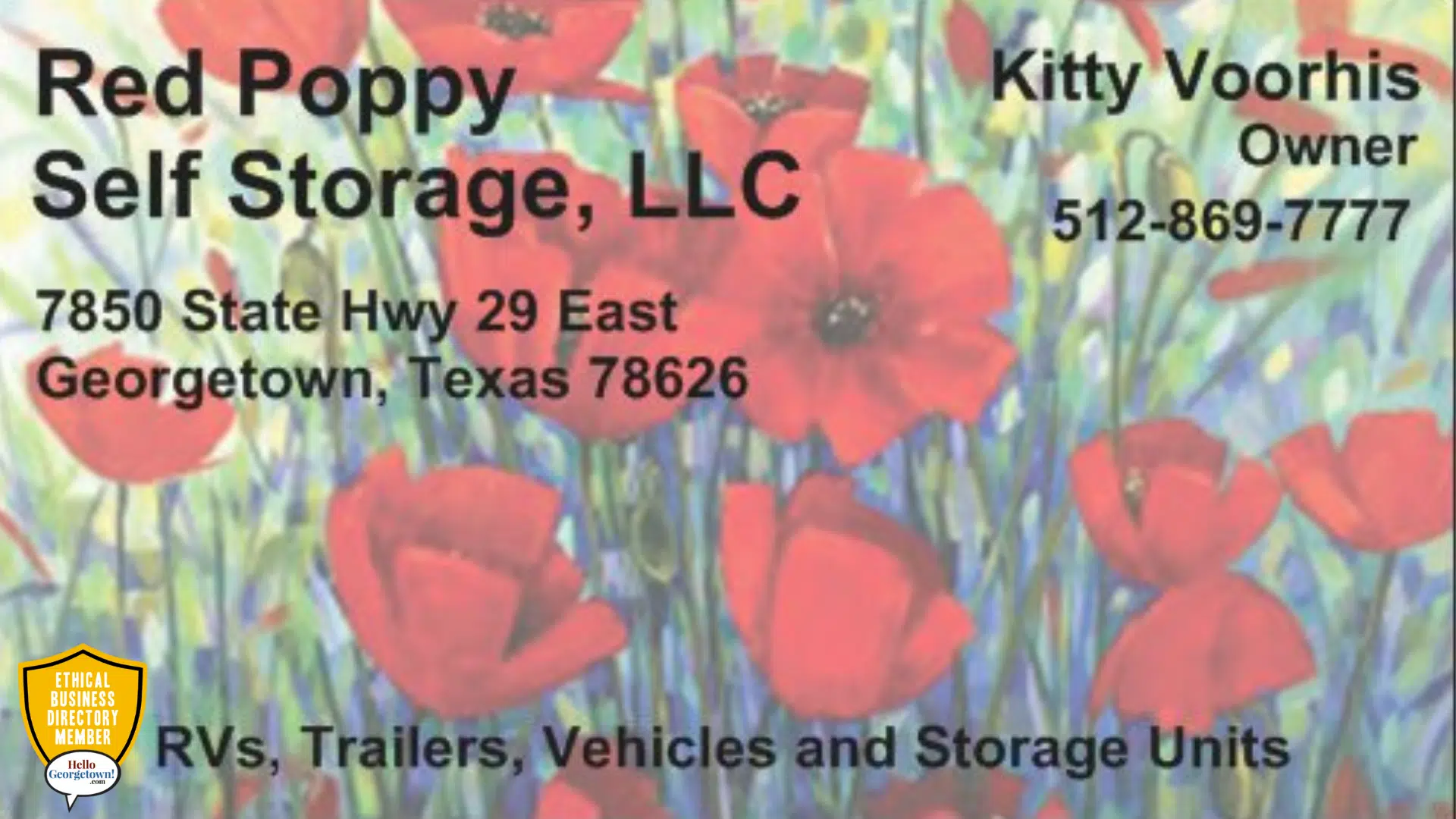 Red Poppy Self Storage and U-Haul Georgetown TX