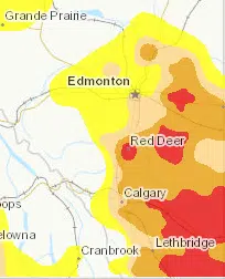 Canadian Drought Map 
