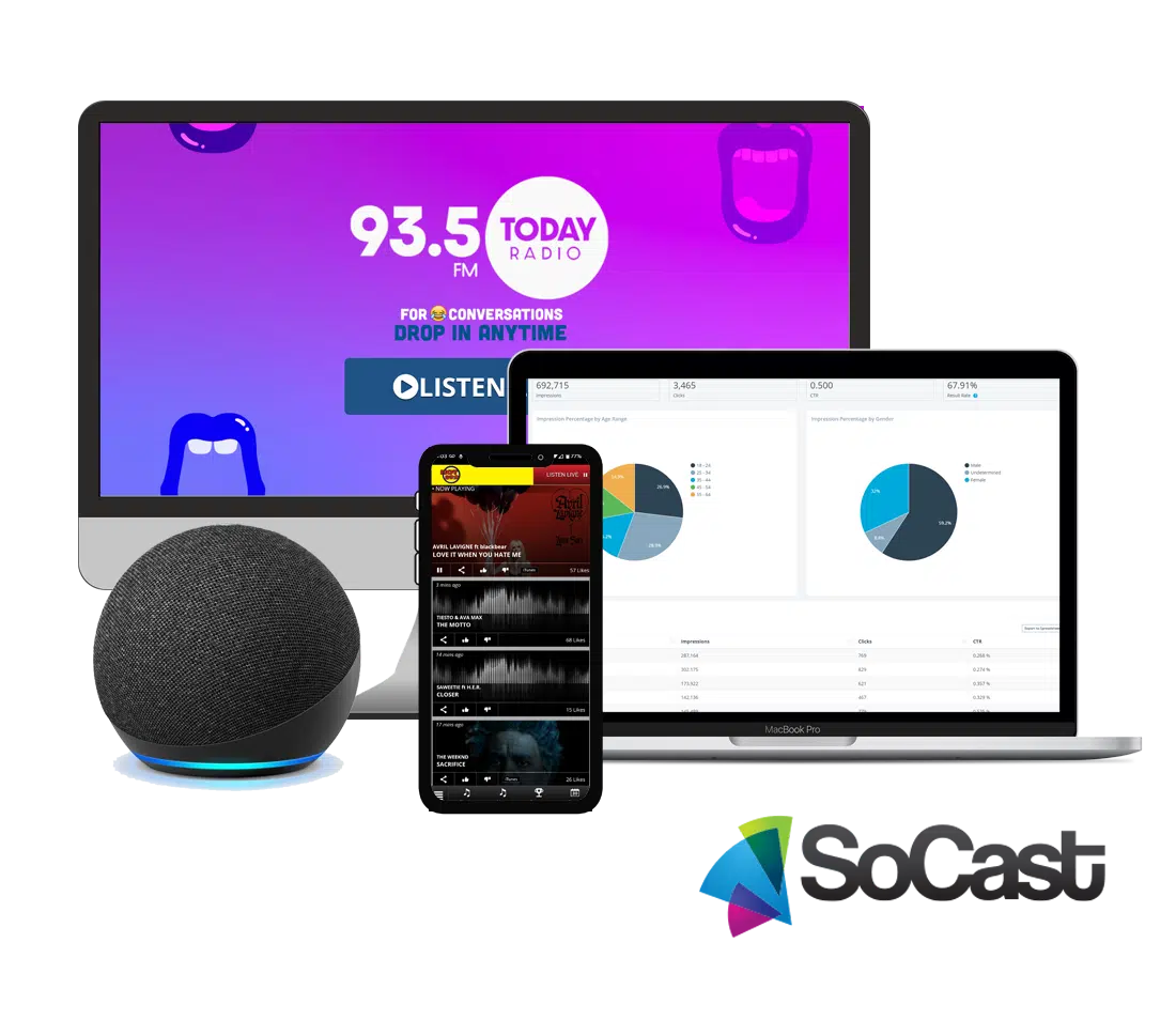 SoCast Engage and Reach - Digital Management Software for Radio Broadcasters