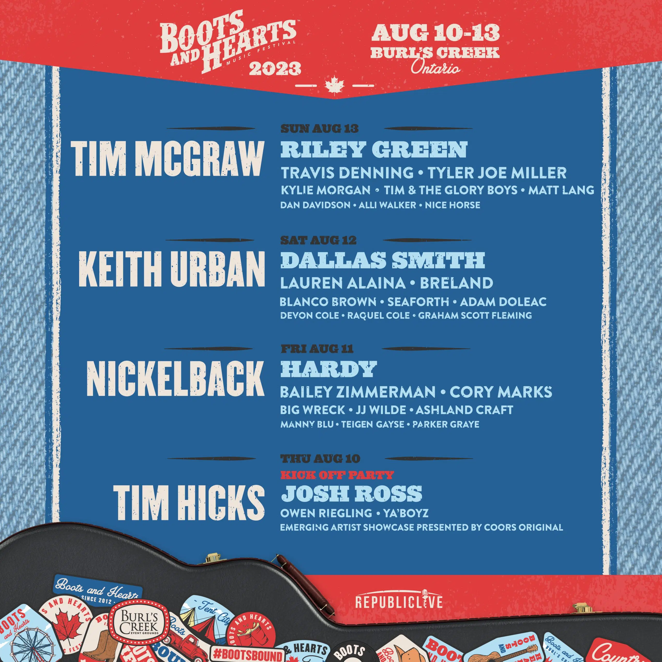 Boots & Hearts Unveils Full 2023 Artist Line Up | Hot Country 107.7