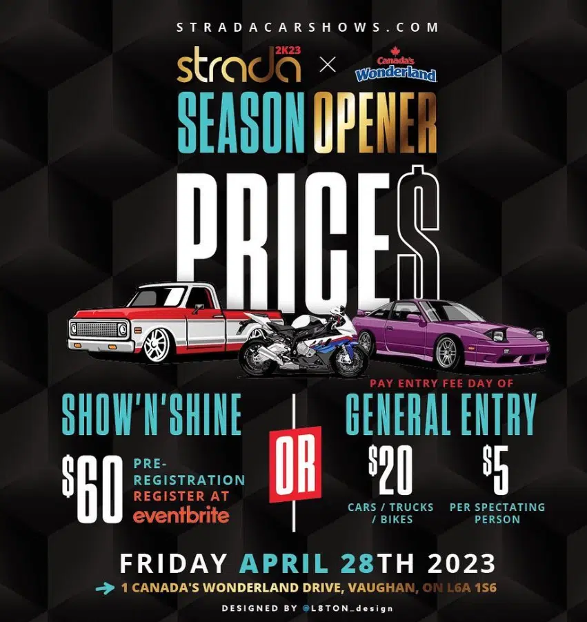 Listen to Win Free Entry to the Strada Car Show & a Strada Swag Bag ...