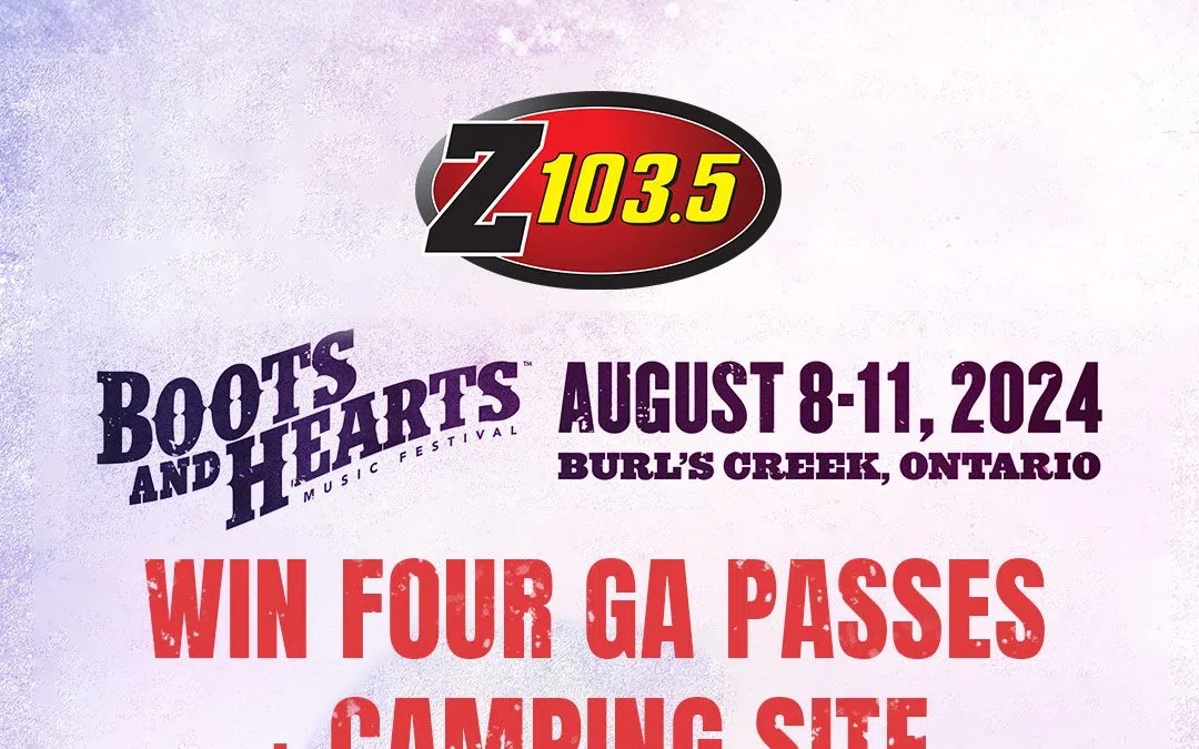 Win Tickets to Boots and Hearts 2024 Z1035 All The Hits