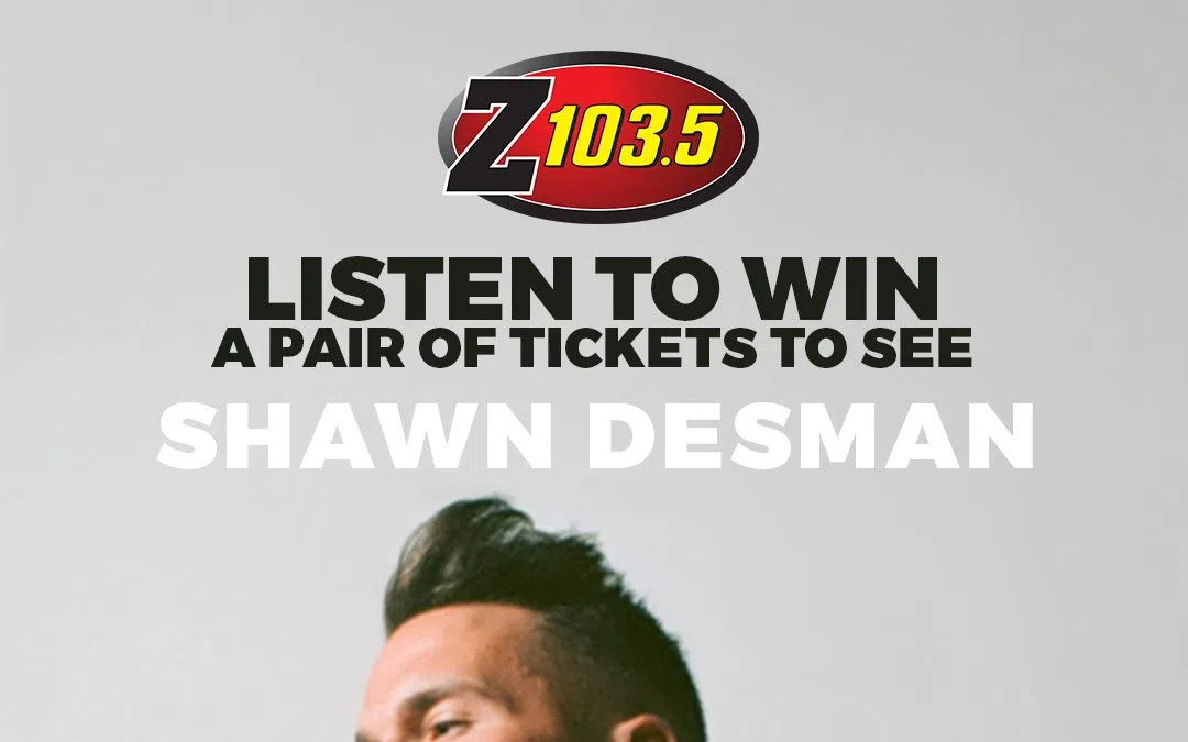 Listen to win tickets to see Shawn Desman Z1035 All The Hits