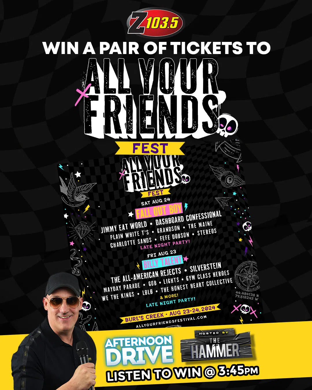 Feature: https://z1035.com/win/win-a-pair-of-passes-to-all-your-friends-festival/