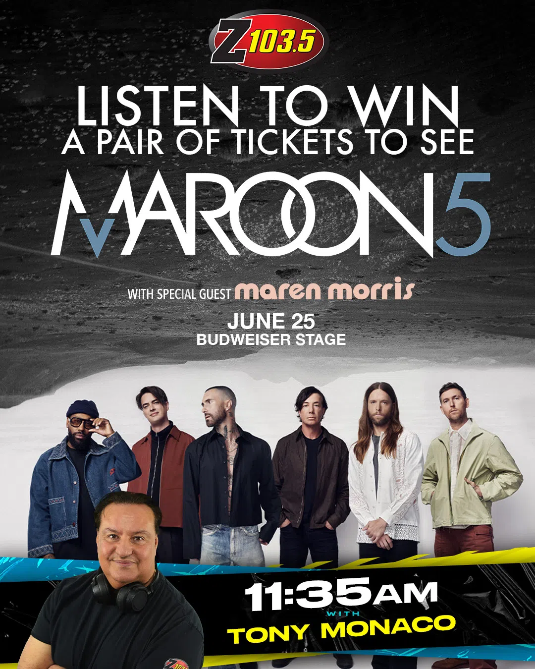Feature: https://z1035.com/win/win-tickets-to-see-maroon-5/