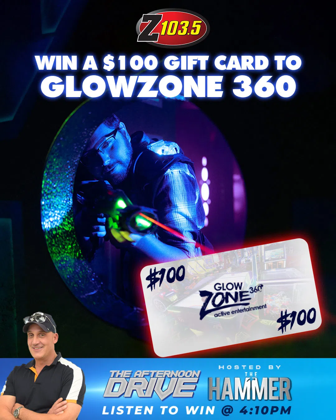 Feature: https://z1035.com/win/win-a-100-glow-zone-gift-card/