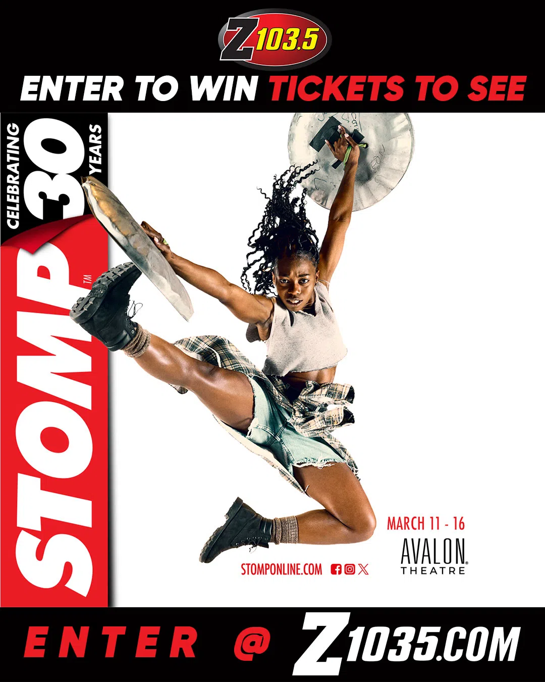 Feature: https://z1035.com/win/win-tickets-to-stomp-at-fallsview-casino-at-the-avalon-theatre/