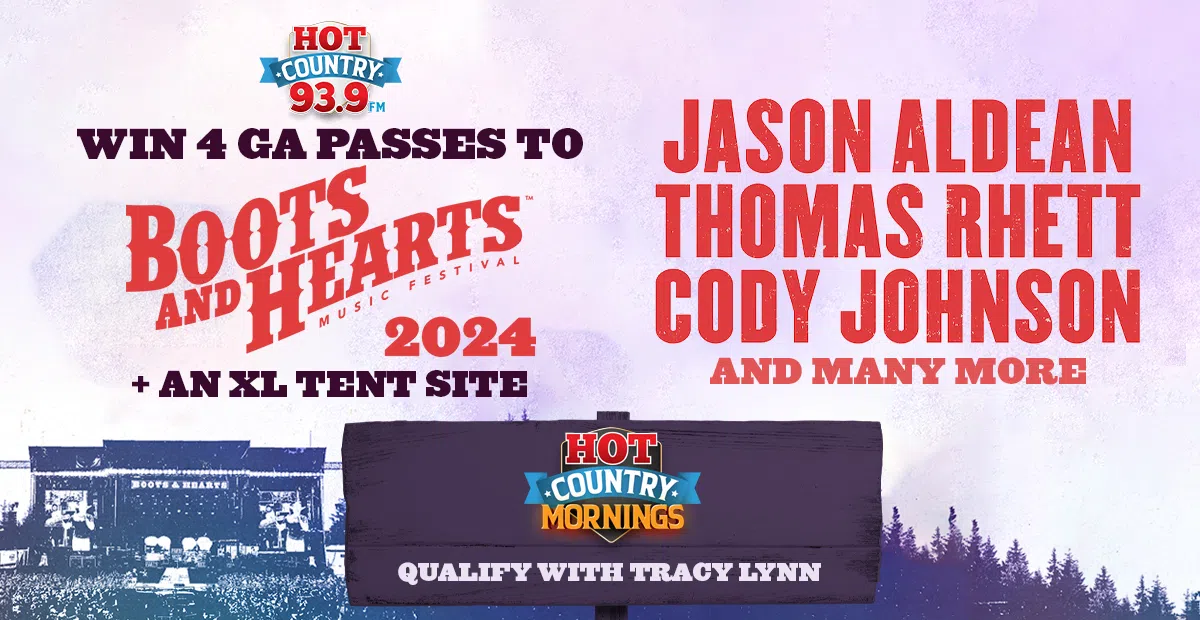Feature: https://hotcountry939.com/win/win-a-boots-and-hearts-festival-experience/