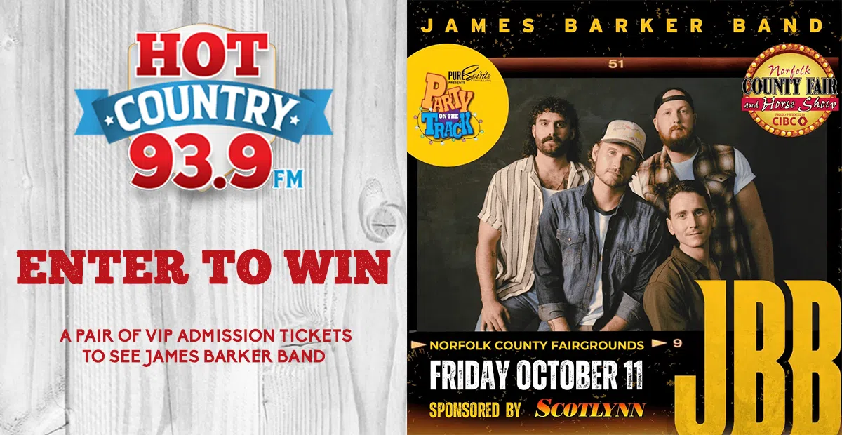 Feature: https://hotcountry939.com/win/enter-to-win-vip-admission-tickets-to-see-james-barker-band/