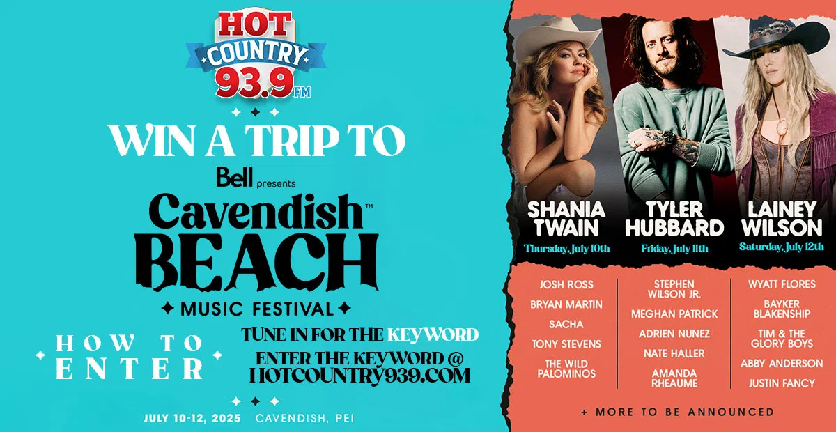 Feature: https://hotcountry939.com/win/hot-country-tour-to-cavendish-beach-music-festival/