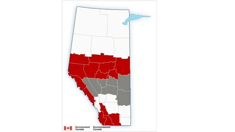 Winter weather for Central Alberta