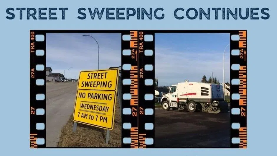 Street sweeping underway in Rocky Mountain House