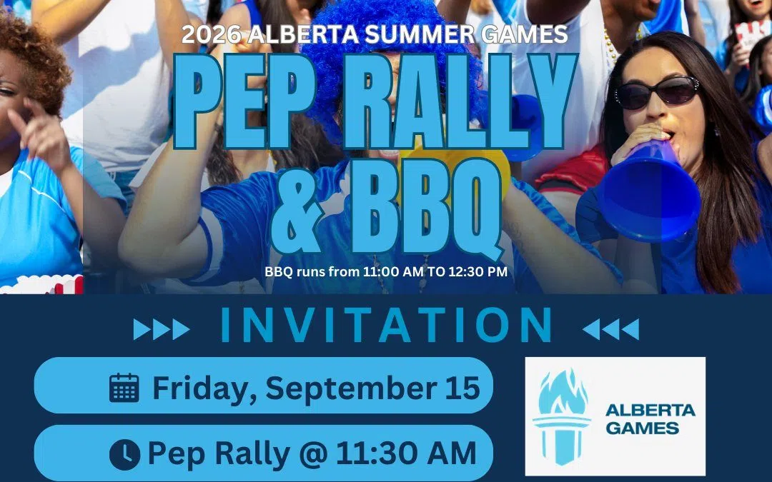 Pep Rally and BBQ in support of bid to host 2026 Alberta Summer Games