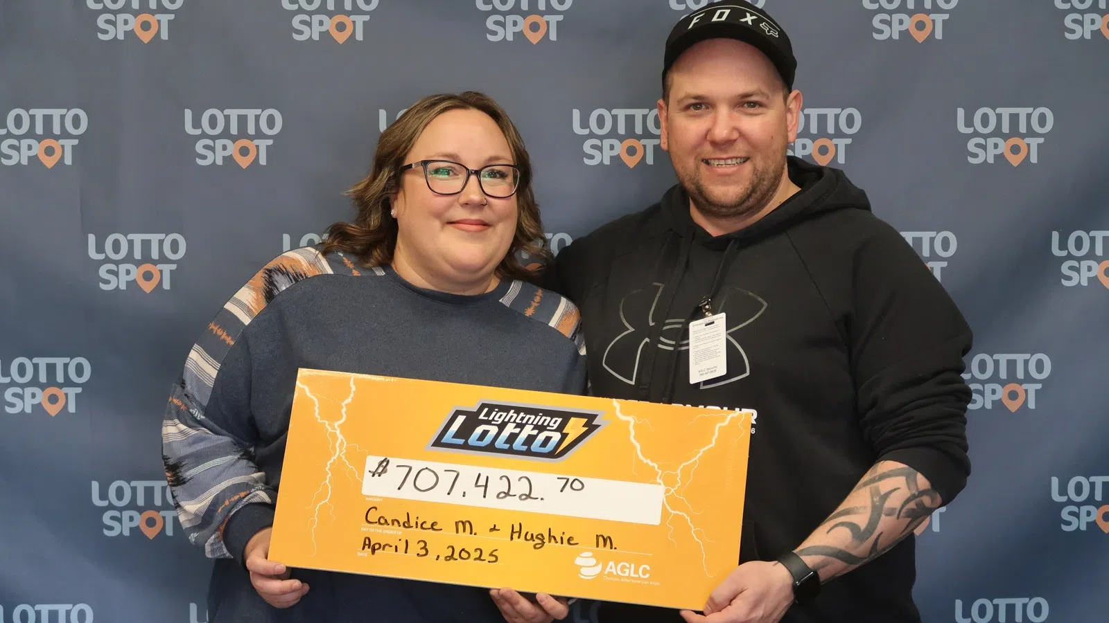 Rocky Mountain House couple wins over $700,000 on LIGHTNING LOTTO draw