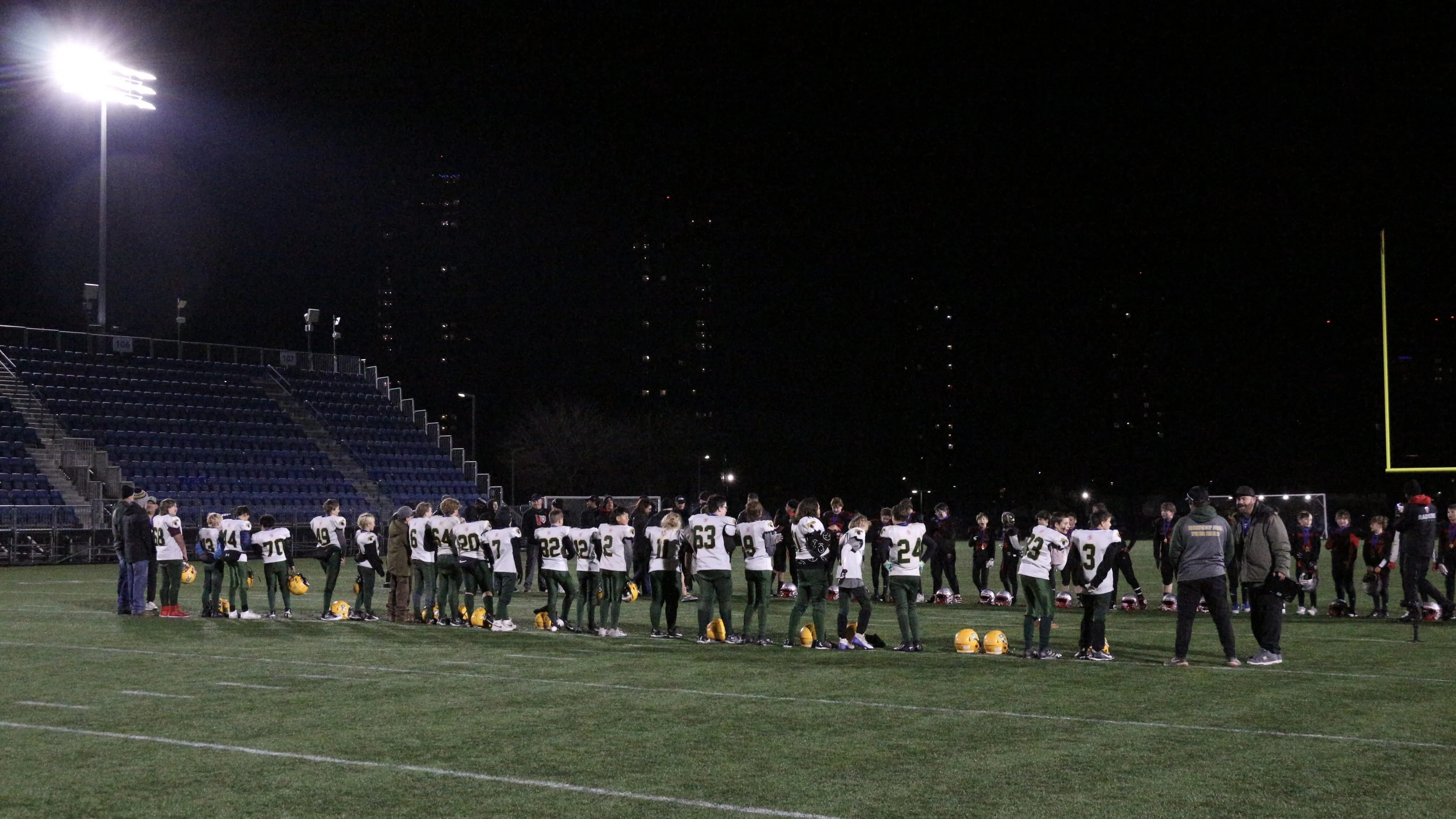 "Heads held high" Rocky Jr. Rebels peewee football team celebrates successful season despite provincial loss