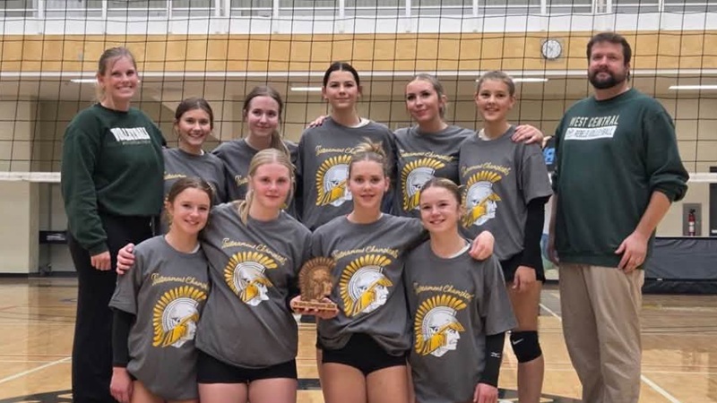 West Central High School JV volleyball team wins championship