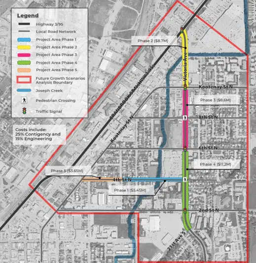 Cranbrook City Council considering 3 options for Victoria Avenue, 4th Street North reconstruction