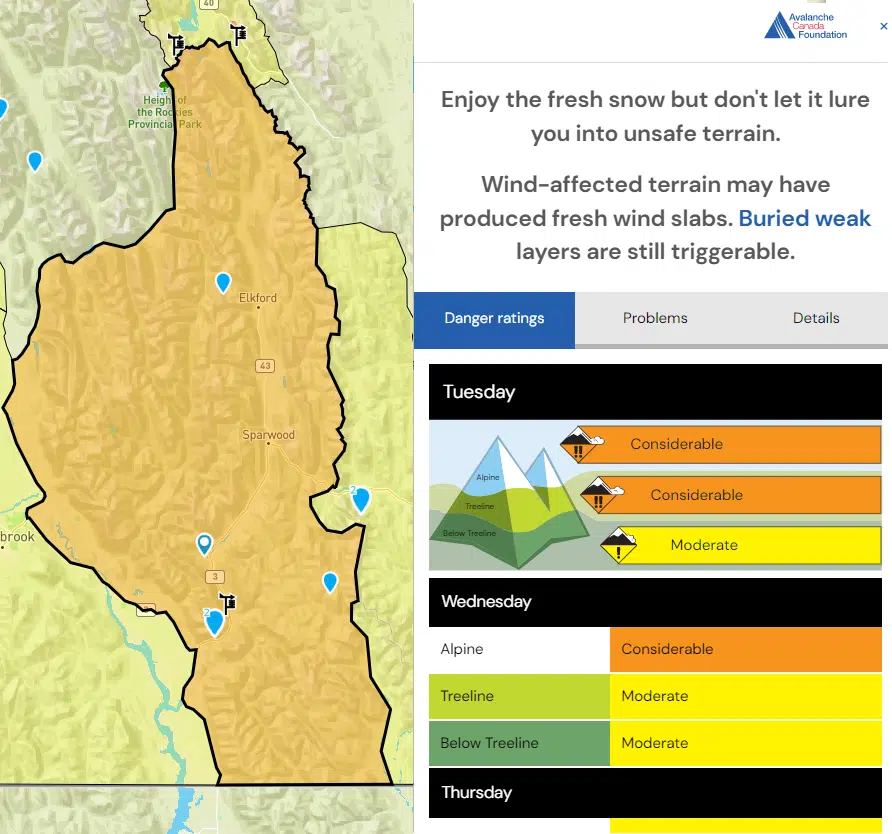 Considerable avalanche risk in Elk Valley: Avalanche Canada