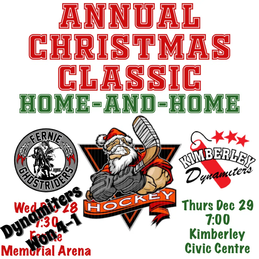 KIJHL: Kimberley beats Fernie 4-1 in first game of Christmas Classic Home-and-Home