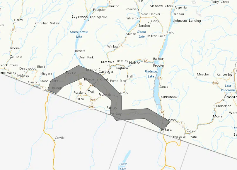 Special weather statement issued for Highway 3 through Kootenay Pass