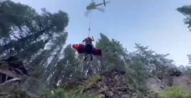 STARS Air Ambulance airlifts girl after serious injury at Upper Matheson Falls