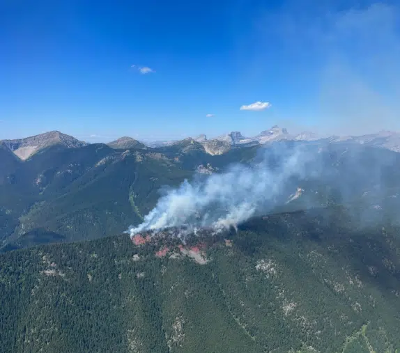 Air tankers working to address Lladnar Creek wildfire near Sparwood