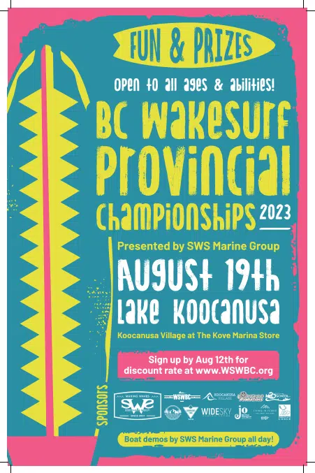 BC Wake Surf Provincial Championships comes to Lake Koocanusa Saturday