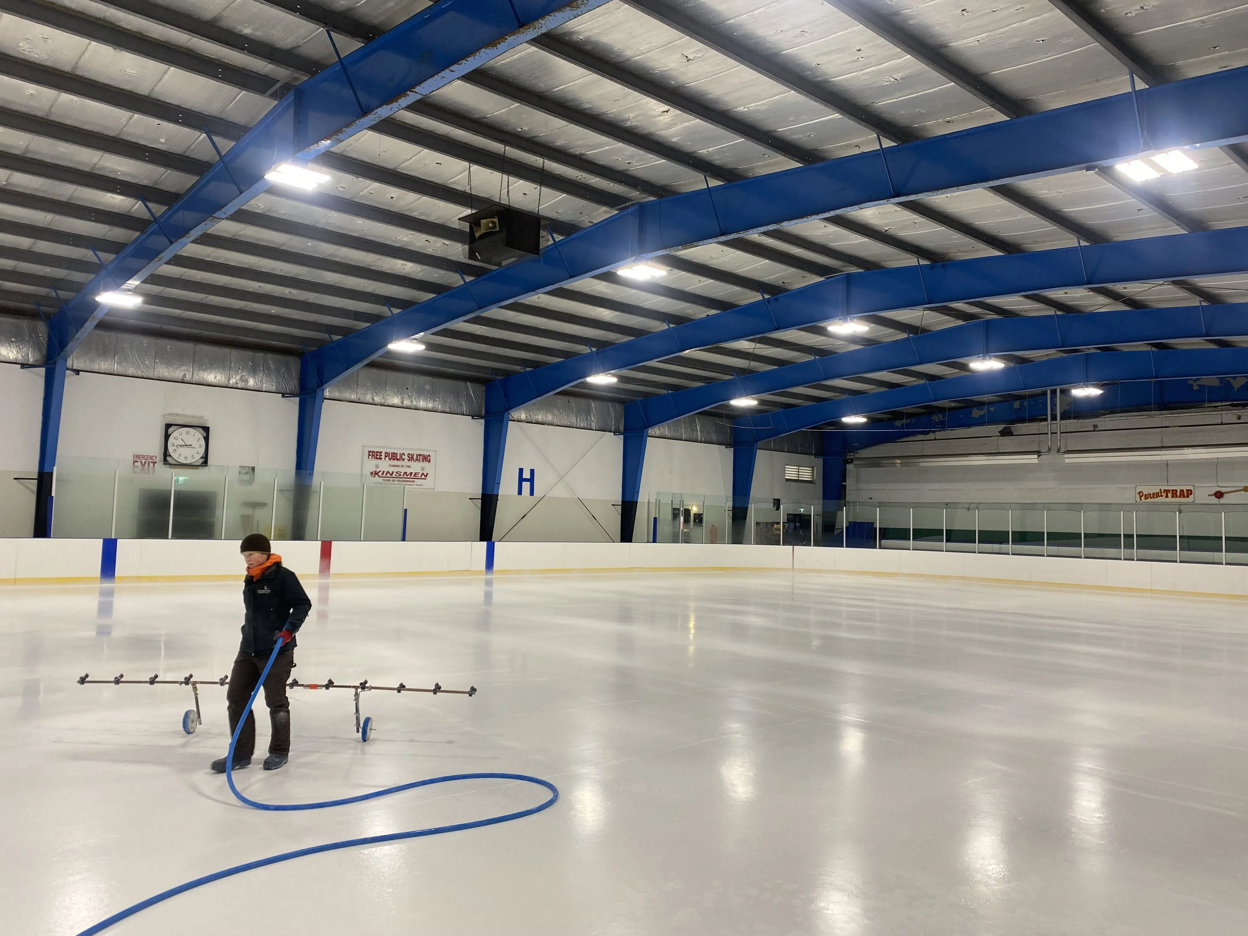 Ice installation begins at Kinsmen Arena