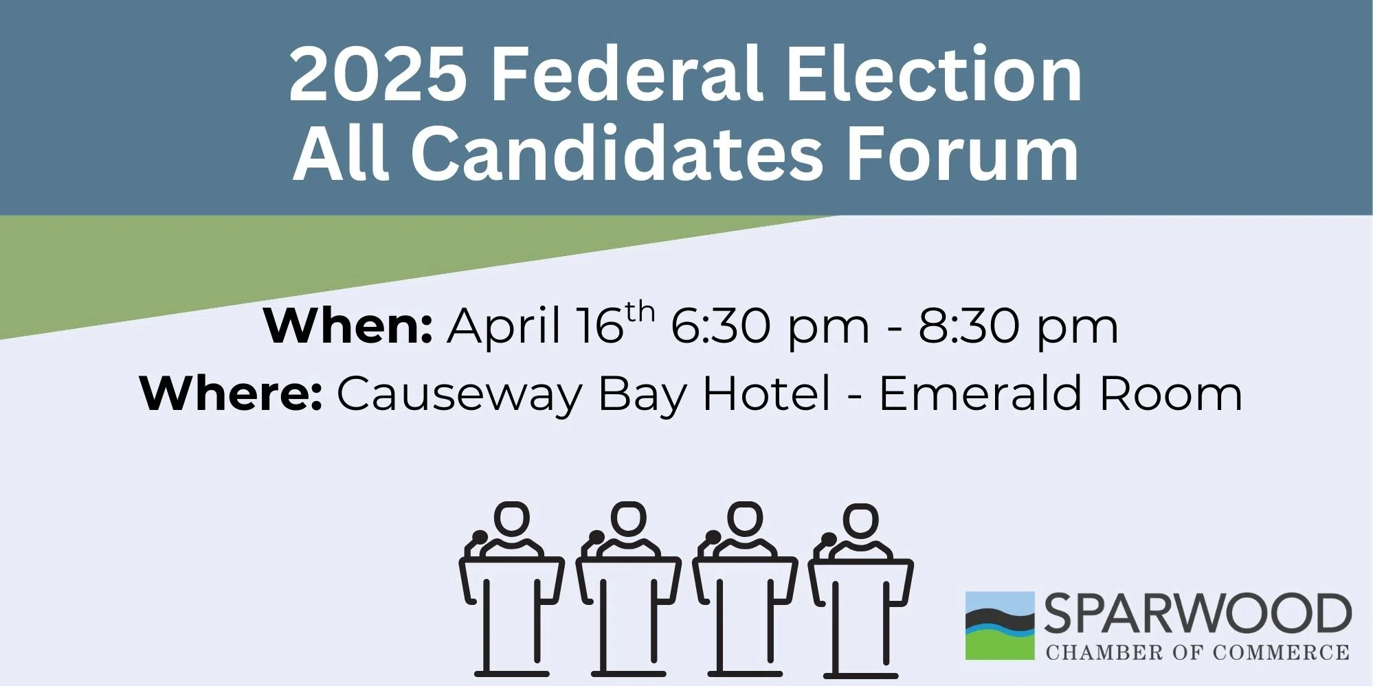 Sparwood to host All-Candidates forum for Columbia-Kootenay-Southern Rockies