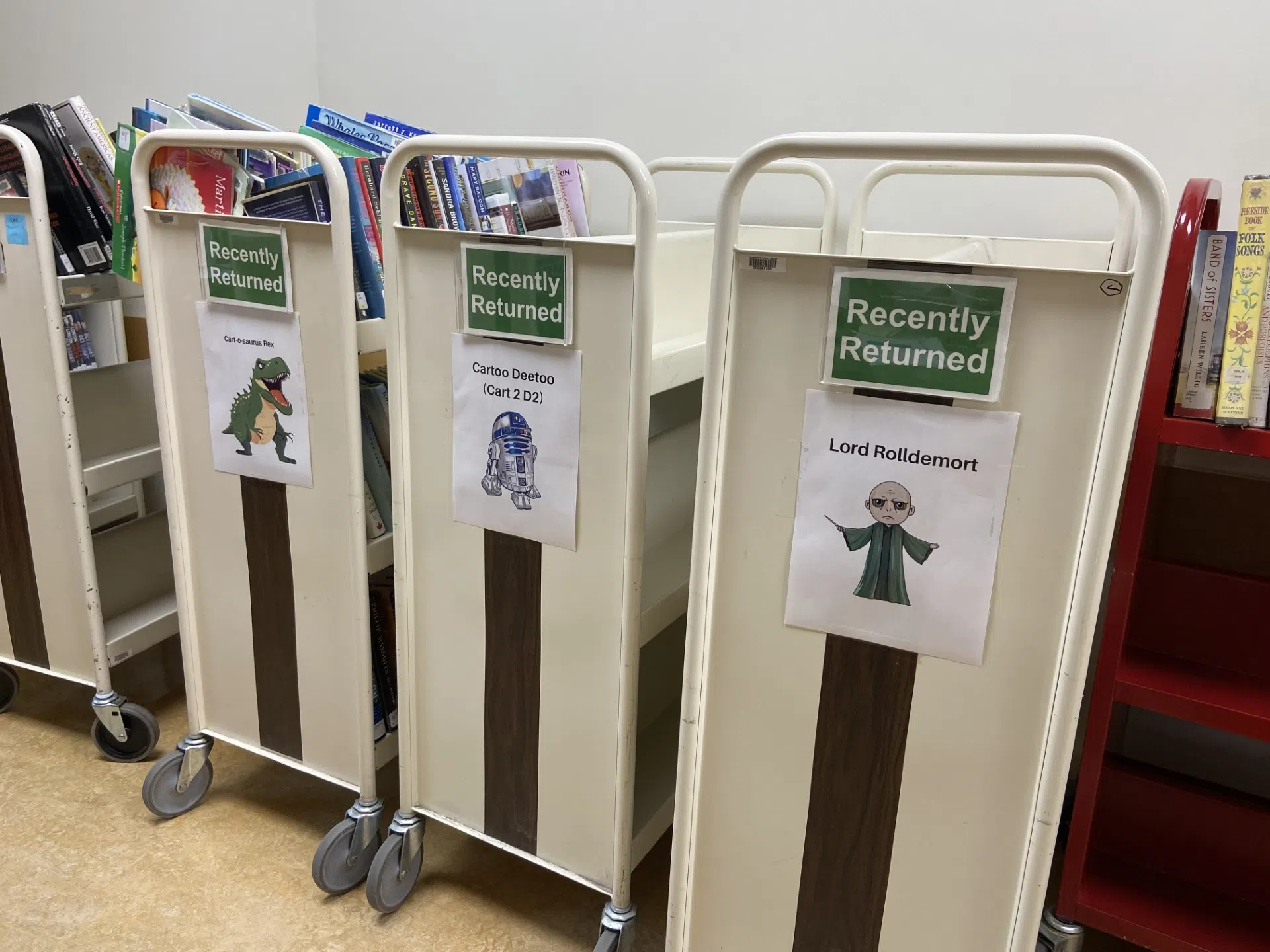 Cranbrook Public Library unveils winners of book cart naming challenge