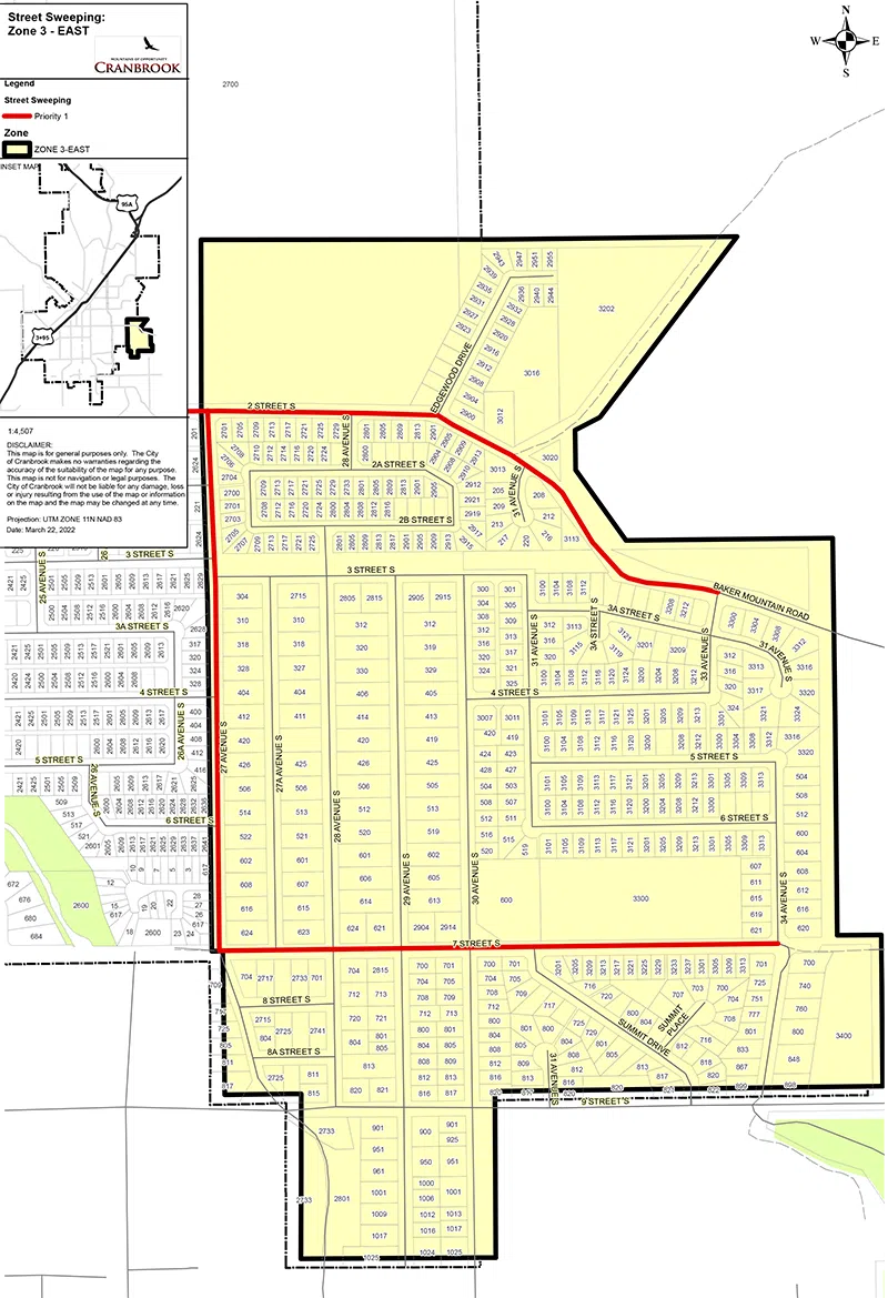 Cranbrook street sweeping crews move to Zone 3