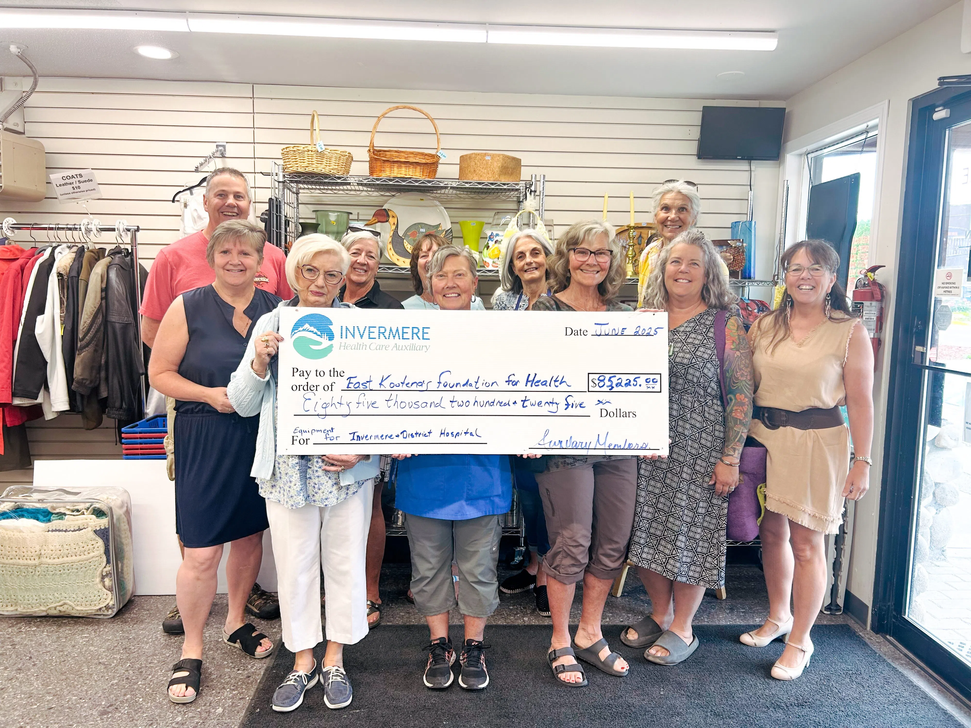 Invermere Health Auxiliary donates $85K towards hospital equipment