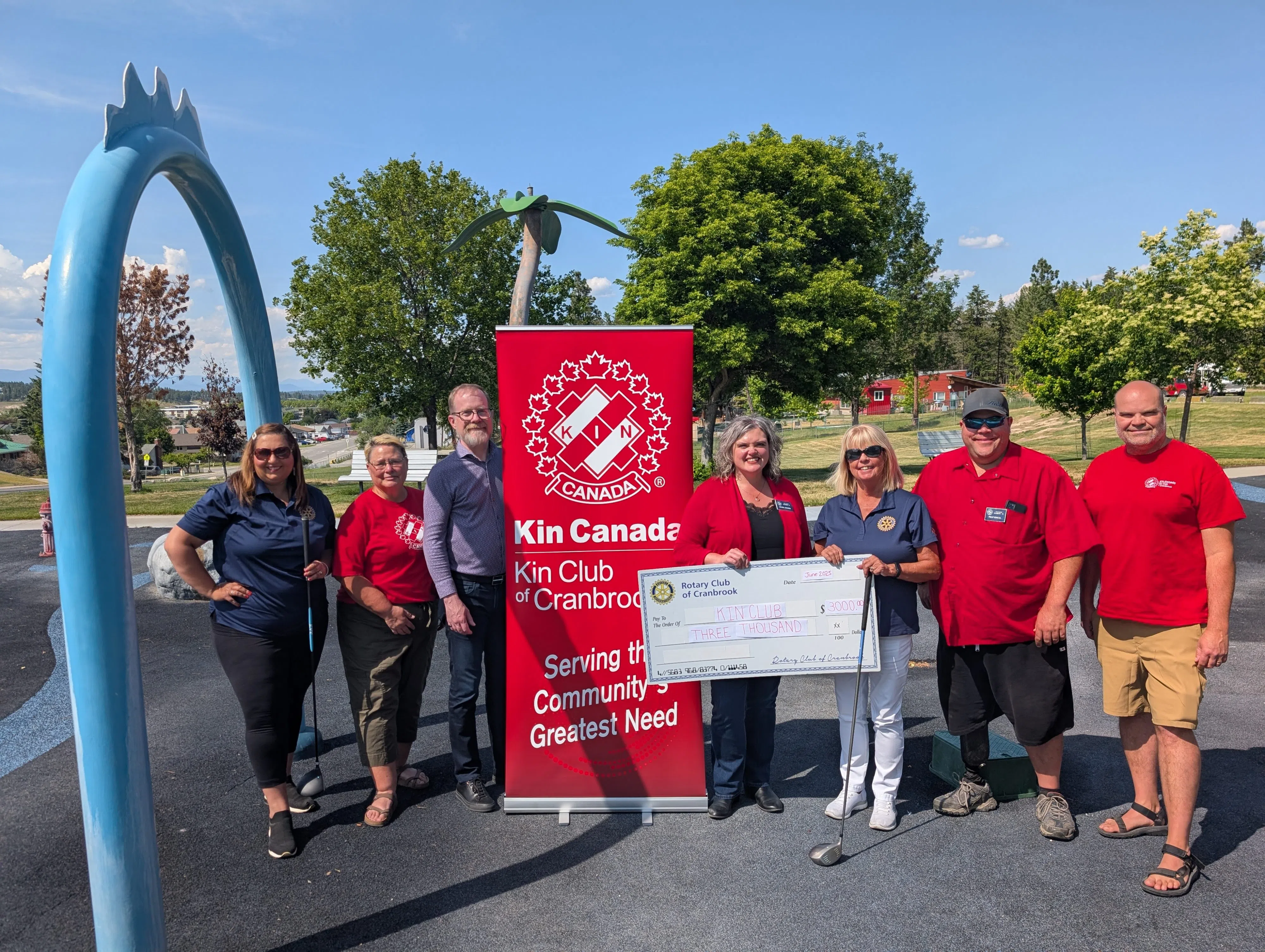 Rotary Club donation supports spray park upgrades