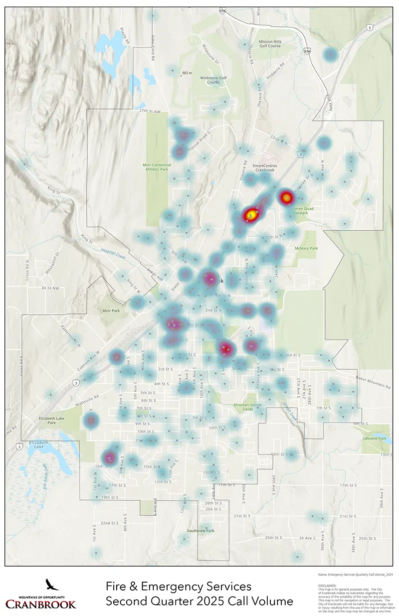 Cranbrook Fire responds to over 1000 calls in first half of 2025, mostly medical