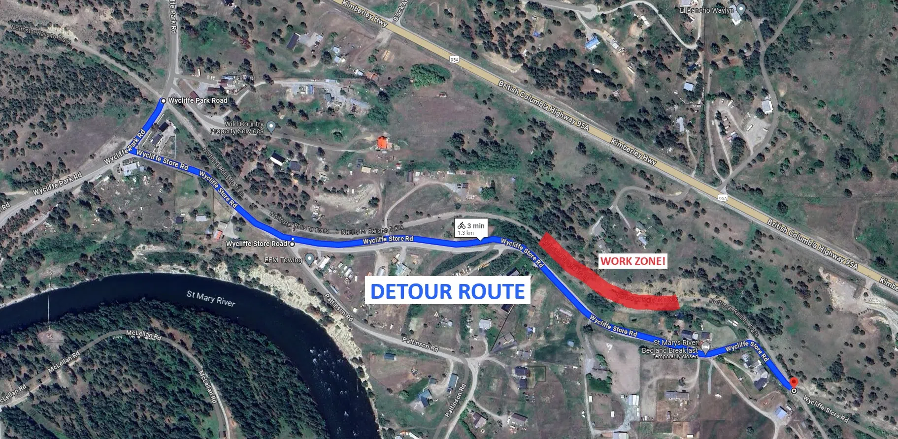 Section of trail linking Kimberley, Cranbrook set to close next Wednesday