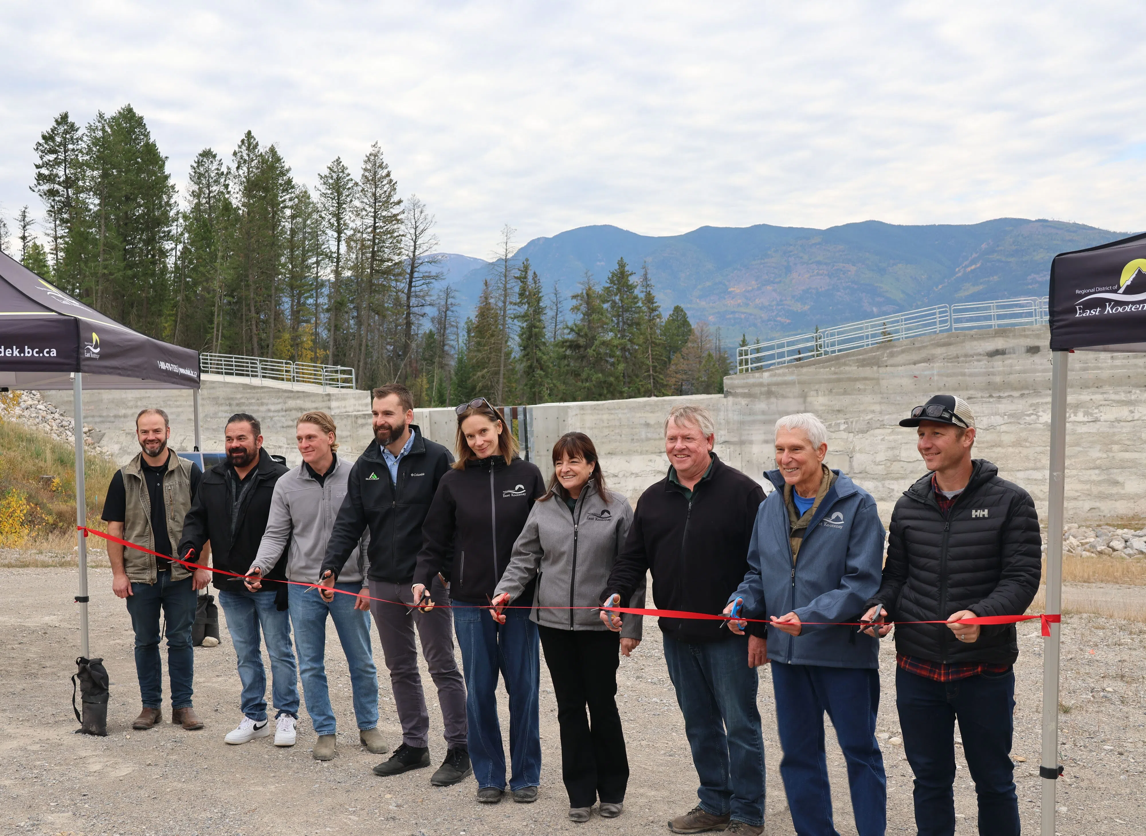 Cold Spring Creek debris flow mitigation project celebrates grand opening after 2 years