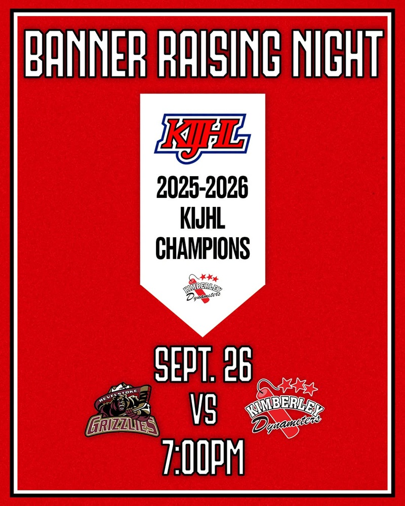 Fernie and Kimberley host BCHC games this weekend: Nitros holding banner raising night