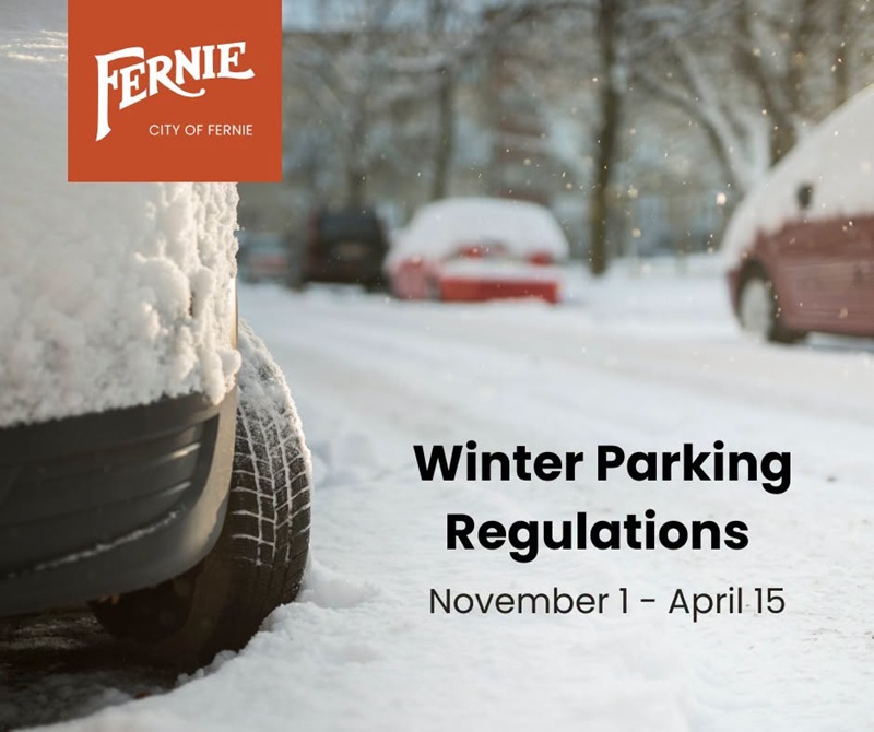 Fernie winter parking restrictions start Nov.1