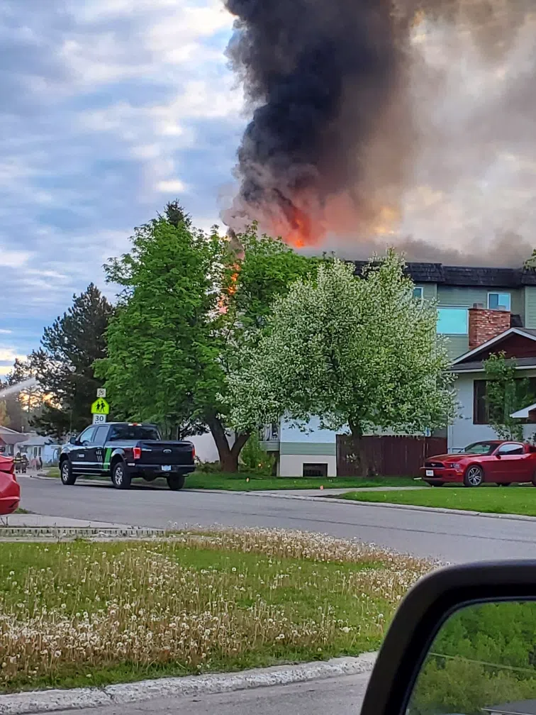 Structure fire in Heritage near 5th & Foothills.