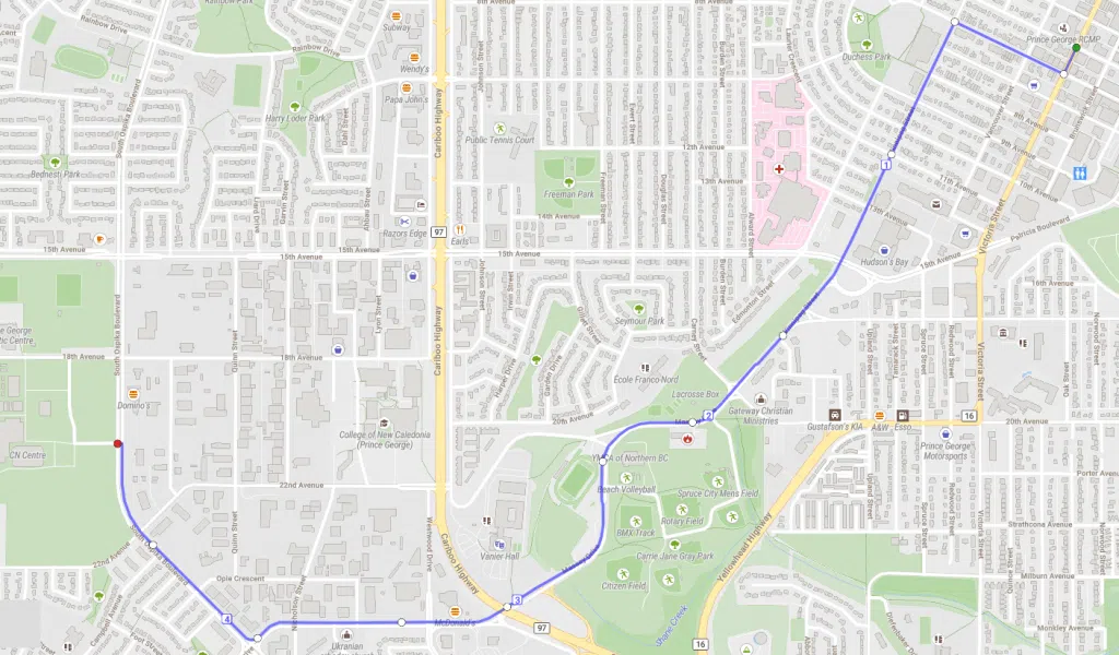 Torch Run Route