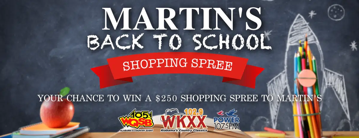 back to school shopping spree