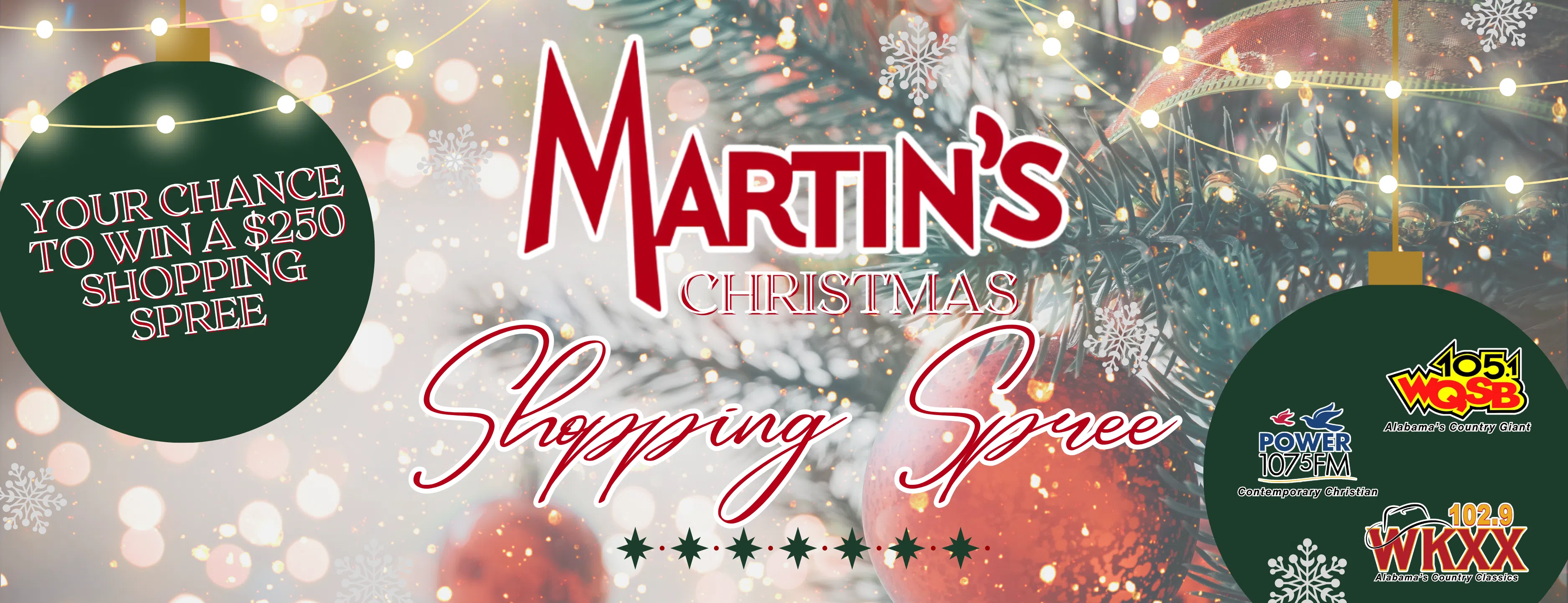 martin’s christmas shopping spree contest