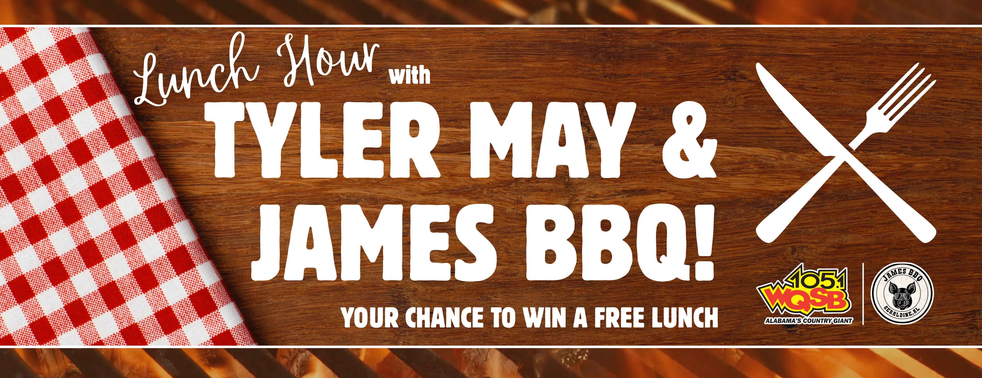 lunch hour with tyler may and james bbq